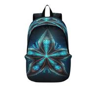 DDDIYEU Starfish Mystic Blue Art Lightweight Laptop Backpack Hiking Daypack for Travel Camping Outdoor