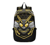 DDDIYEU Yellow Bee Flying Modern Lightweight Laptop Backpack Hiking Daypack for Travel Camping Outdoor