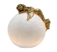 DDe Moon LED Light Lamp, Moon Lamp, Small Table Figures | Moon Corner Statue Lamp, Decorative LED Night Light For Girls, Boys And, Bedroom Table Lamp