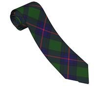 ddejhFJJ Clan Shaw Tartan 5 Classic Men'S Tie Blue Grey Tartan Plaid Neck Ties