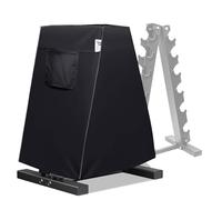 Ddeman Dumbbell Rack Cover, A-Frame 6-Shelf, Black, 30" x 18" x 37.8", Home Gym Workout