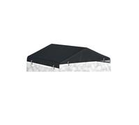 Ddeman Outdoor Dog Kennel Cover 4'W x 4.2'L Made of 600D Waterproof and UV Resistant Oxford Cloth- Black Replacement Kennel Cover（Sold only Kennel Cover Without Frame）