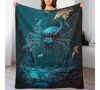DDFRTYY Spider Blanket, Machine Washable Flannel Plush Throw Blankets for Bed Couch Sofa Chair, for Kids Boys Girls, (140×180cm)