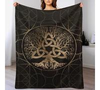 DDFRTYY Viking Myth Blanket for Kids Boys Girls Bedroom Decor And Throws Soft Comfortable Flannel Blankets 3D Printed, （130×150cm）