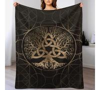 DDFRTYY Viking Myth Blanket Soft All Season Couch Throw, Cozy Flannel Sofa Bed Microfiber Washable Bed Blankets, （150×200cm）