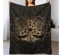 DDFRTYY Viking Myth Throw Blanket Kids Boys Girls Throws Printed Fluffy Soft Cozy Plush Blankets for Couch Bed Sofa （130×180cm）