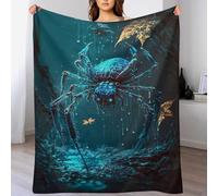 DDGAAGG Spider Blanket Soft Flannel Soft Throw Gifts 3D Home Decoration For Bed Couch Sofa Chair Bed Blankets (130×150cm)