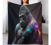 DDGFFDD Gorilla Throw Blanket - Soft, Warm, Cozy, Blankets for Couch And Bed - Throws for Sofa for Kids Teen Young Boys Girls, （140×180cm）