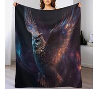 DDGFFDD Owl Anti Pilling Throw Blanket Cozy Durable Throws for Office Couch Cinema Bedroom Decor Bed Blankets （130×150cm）