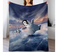 DDGFFDD Penguin Blanket Soft Flannel Soft Throw Gifts 3D Home Decoration For Bed Couch Sofa Chair Bed Blankets (150×200cm)