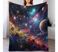 DDGFFDD Planet Blanket Soft Flannel Soft Throw Gifts 3D Home Decoration For Bed Couch Sofa Chair Bed Blankets （180×200cm）