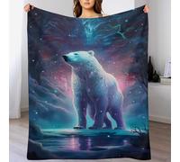 DDGFFDD Polar Bear Blanket - Flannel Sofa Versatile Blankets Fluffy Soft Throw for Bed And Couch Travel For Kids Girls （180×200cm）