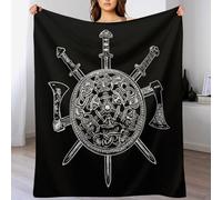 DDGFFDD Viking Myth Blanket Soft Flannel Soft Throw Gifts 3D Home Decoration For Bed Couch Sofa Chair Bed Blankets （150×200cm）