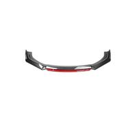 DDGHAE Car Front Bumper Lip Chin Spoiler Splitter Diffuser Compatible For ford focus Body Kit(Carbon Fiber and Red)