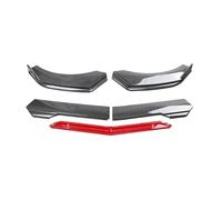 DDGHAE Front bumper Compatible for F0rd Edge Sport st Chin Lip Spoilers Body Kits Splitter Skirt Diffuser Protection Guard Cover Black(Carbon Fiber and Red)