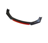 DDGHAE Front bumper replacement 4Pcs Lip Deflector Lips Bumper Spoiler Splitters Body Kit Diffuser Compatible for Auadi A3 A4 A5 A6 A7 S3 S4 S5 Q3 Q5 TT guards for cars(Carbon and Red)