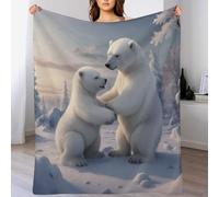 DDGHHKK Polar Bear Blanket Ultra-soft Micro Fleece Blankets Soft And Warm Throws Anti-pilling Throw For Adults & Kids （130×180cm）