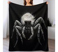 DDGHHKK Spider Pattern Blanket Travel Nap Throws Plush Super Soft Flannel Blankets For Couch, Bed, Sofa For All Seasons (130×150cm)