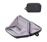 DDgro Mini Electronics Travel Organizer Pouch, Small Storage Case for Cable/Charger & Cords/Tech Essentials (Black-Mini)