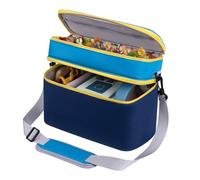 DDgro Storage Bag for Toniebox Starter Set, Carrying Case for Tonies Characters, Audio Player Box, Charger & Headphone, Bag Only (Navy Blue, Large)