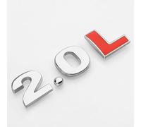 DDHHBH Car Badge Sticker Emblem for Audi A3,3D Metal Decal Logo Tuning Modification Sport Car Body Letters Adhesive Car Exterior Accessories,B-2.0L