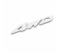 DDHHBH Car Badge Sticker Emblem for Honda CR-V,3D Metal Decal Logo Tuning Modification Sport Car Body Letters Adhesive Car Exterior Accessories,Silver-4WD(1)
