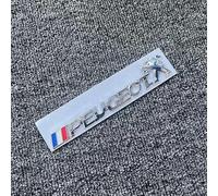 DDHHBH Car Badge Sticker Emblem for Peugeot RCZ,3D Metal Decal Logo Tuning Modification Sport Car Body Letters Adhesive Car Exterior Accessories