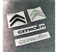 DDHHBH Car Emblem Sticker for Citroen C3 X-TR 2005-2006,Automotive ABS Logo Badge Decal Front Rear Brand Label Modification Sign Car Styling Decorations Accessories,A-Silver
