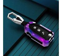 DDHHBH Car Key Fob Cover with Key Rings for Ford Transit Custom,for Men Women Metal Car Key Case Chain Shells Box Holder Fashion Cool Personalised Car Gifts Accesories,F-3