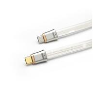ddHiFi TC19CC (Comet) Digital Signal Cable Pure Silver USB-C to USB-C OTG 25 cm Cable, Four-Wire Parallel Design