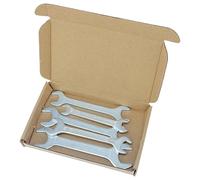 DDHOMIN 5 Pieces Double Open-End Spanner Set - Wrenches Suitable for 8mm,10mm,12mm,13mm,14mm,15mm,16mm,17mm and 19mm