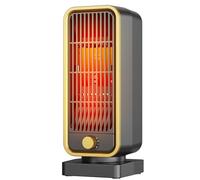 DDHTSAL Portable Mini Electric Heater - 900W Energy Efficient Quiet Space Heater, 3 Modes, Tip-Over/Overheat Protection, 45dB Quiet Operation, PTC Ceramic Heater Fan for for Bedroom, Office & Home