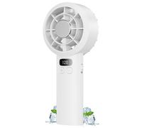 DDHTSAL Portable USB Handheld Fan - 1-120 Adjustable Speed, 3000mAh Rechargeable Battery Mini Fans, Smart LED Display, USB-C Fast Charge, Ultra Light Portable Cooling Fan for Travel, Home, Office