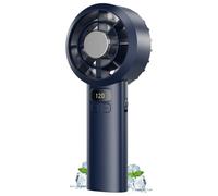 DDHTSAL Small Portable Handheld Fan - 1-120 Adjustable Speed, 3000mAh Rechargeable Battery Mini Fans, Smart LED Display, USB-C Fast Charge, Ultra Light Portable Cooling Fan for Travel, Home, Office