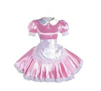 DDINGHOONQPODFR WOMEN Sissy Pink Dress Maid Cosplay MEN Costumes Can Be Customized,WOMEN Pink,M