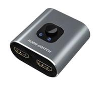 DDisplay Port Splitter - 2 In 1 Out Adapter, Plug and Play Monitor Hub for PC Laptop TV, Easy Connection Home Work Studio Classroom | Streaming Game Setup Video Conferencing Contro