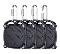 DDJ 4 Pack for Life360 Tile Mate 2024/2022 Case, IPX8 Waterproof Protective Holder for Tile Mate, Heavy Duty Anti-Loss Screw Lock Cover with Metal Carabiner for Keys, Luggage, Backpack & Pet Collar