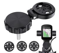 DDJ Bike Computer Mount Compatible with Garmin Edge & AirTag, for Bike Stem Cap 1-1/8"&1-1/4" Headset |GPS Cycling Waterproof Anti-Theft Air Tag Holder for Wahoo Elemnt, Cateye, Bryton