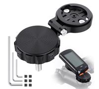 DDJ Compatible with Garmin Edge for AirTag Bike Stem Cap Mount, 1-1/8"&1-1/4" Headset |Waterproof Anti-Theft Air Tag Holder for Wahoo Elemnt, Cateye, Bryton GPS Cycling/Bike Computer Mount