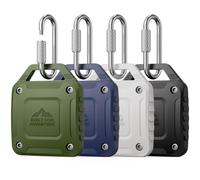 DDJ for Apple AirTag 1st/2nd Gen Holder, for AirTag Lock Case with Keychain | IPX8 Waterproof AirTag holder KeyRing with Professional Carabiner, Screw Lock Cover Sturdy &Shockproof ,for Backpack,Luggage,