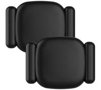 DDJ Magnetic Holder for Tile Life360 Mate (2024) Bluetooth Tracker, Waterproof Scratch-Resistant Silicone Case, Dual Mounting with Magnetic and 3M Adhesive, Black, 2 Pack
