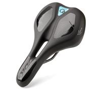 DDK Comfort Plus Bicycle Saddle - Memory Foam Comfort Bike Seat - Pressure-Relieving & Shock-Absorbing Bicycle seat - Comfortable, Soft-Padded Saddle for Men & Women (Touring)
