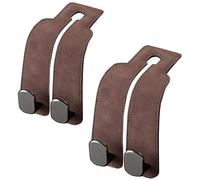 DDLLZDSP Multifunctional Car Seat Back Double Hook for Renault Captur 2013-2017, Durable Car Headrest Hooks for Rear Seat Storage, Accessories for Car Storage, C/Brown
