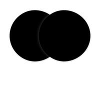 ddLUCK 2 Pack Multi-Purpose Silicone Microwave Mat, 30cm/12inch Non Stick Silicone Baking Mats Oven Mat for Bottom of Oven, Heat Resistant Oven Mat Microwave Trivet Mat (Black)