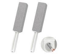 ddLUCK 2 Pack Pumice Cleaning Stone with Handle, Toilet Cleaner Brush