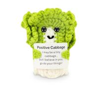 ddLUCK Funny Easter Basket Essentials Stuffers, Mom Gifts, Mini Positive Crochet Cabbage Decor, Appreciation Gift for Women Men Grandma Friends Teacher Coworker Employee Boss