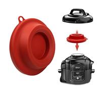ddLUCK Silicone Lid Stand, Silicone Pressure Cooker Lid Holder Accessories For Ninja Foodi Pressure Cooker and Air Fryer 5 Qt, 6.5 Qt and 8 Quart (Red)