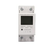 DDM15SC LCD Digital Display Single Phase Energy Meter, Electronic KWh Meter, DIN Rail Mounted Electricity Meter for Home Solar PV and Industrial Monitoring with Red LED