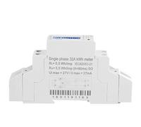 DDM18L Din Rail Energy Meter, Single Phase Electricity Power Consumption Meter, LCD Digital Display with Backlight, 35mm Standard DIN Rail Mounting for Home and Industrial Use