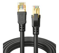 DDMALL Cat 8 Ethernet Cable 3m, 40Gbps Round Internet Cable (3 Meter Black)